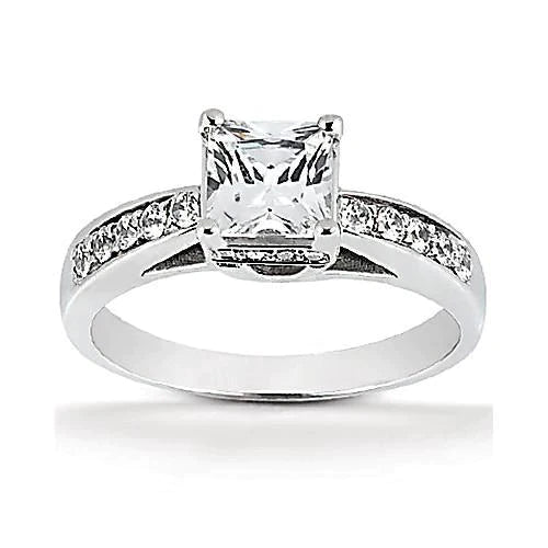 Diamanten verlovingsring kathedraal instelling ring sieraden nieuw