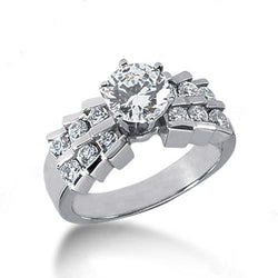 Diamanten verlovingsring met accenten 1.25 karaat prachtige ring Nieuw