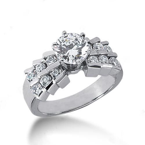 Diamanten verlovingsring met accenten 1.25 karaat prachtige ring Nieuw - harrychadent.nl