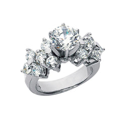 Diamanten verlovingsring wit goud 14K 3,30 karaat Nieuw
