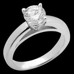 Diamanten vrouwen Solitaire verlovingsring 1,01 Ct. Wit goud