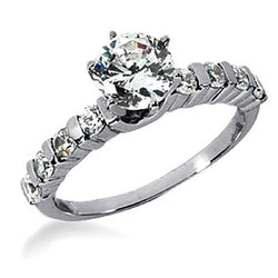 Diamanten vrouwen witgouden verlovingsring 1,80 karaat