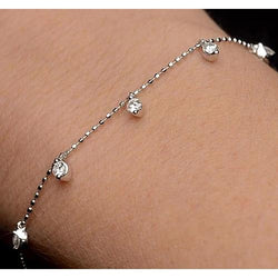 Diamond Chain Bracelet Prong Set 1,50 karaat dames sieraden