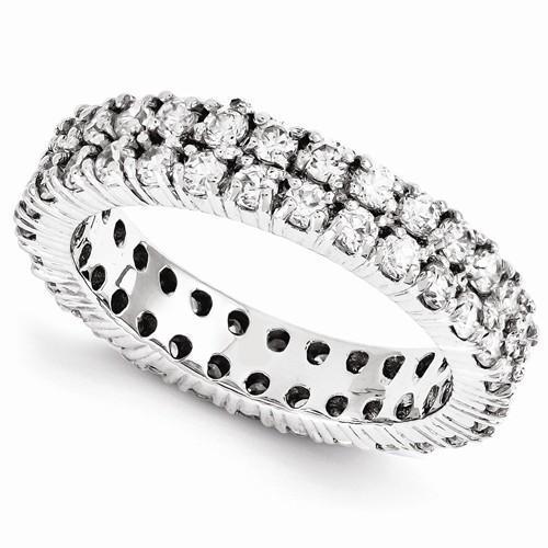 Diamond Eternity Band dubbele rij 2.80 karaat dames sieraden Nieuw - harrychadent.nl