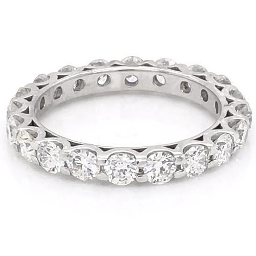 Diamond Eternity Wedding Band 3 karaat U schelp set vrouwen sieraden - harrychadent.nl