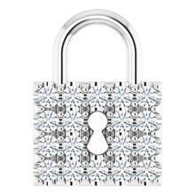 Afbeelding in Gallery-weergave laden, Diamond Lock hanger 0,90 karaat F Vs1 sieraden - harrychadent.nl
