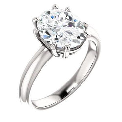 Diamond Solitaire Ring 3.50 karaat dames witgouden sieraden