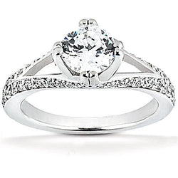 Diamond Solitaire Ring Dames Sieraden Met Accenten Goud 1,75 Ct