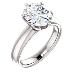Diamond Solitaire Verlovingsring 5.10 karaat Prong Setting sieraden