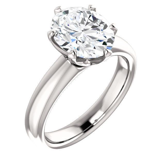 Diamond Solitaire Verlovingsring 5.10 karaat Prong Setting sieraden - harrychadent.nl