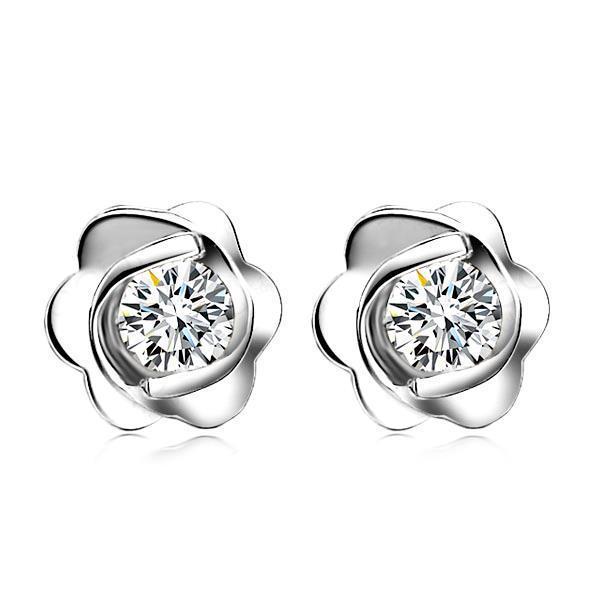 Diamond Stud Fine Earring 1.05 karaat dames wit goud 14K - harrychadent.nl