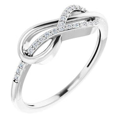 Diamond Wedding Band Infinity 0,50 karaat dames sieraden Nieuw