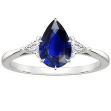 Afbeelding in Gallery-weergave laden, echte pear diamant 2.50karaat ring vooraanzicht
