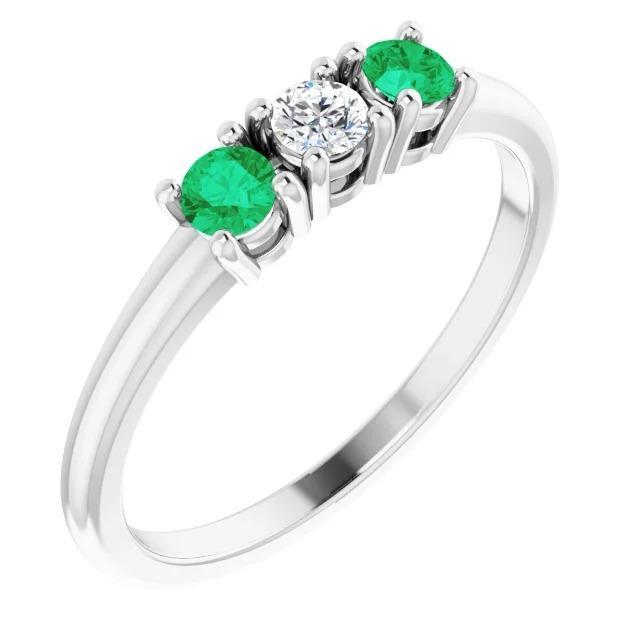 Drie stenen diamanten ring 0,60 karaat 4 griffen instelling vrouwen sieraden - harrychadent.nl