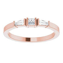 Afbeelding in Gallery-weergave laden, Drie-stenen diamanten ring 1,10 karaat rosé goud 14K sieraden - harrychadent.nl
