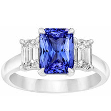 Afbeelding in Gallery-weergave laden, echte diamant 3karaat ring vooraanzicht
