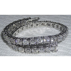 Sprankelende Natuurlijke uit de aarde gewonnen Diamanten Tennisarmband Voor Dames