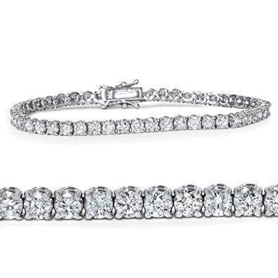 Echt Diamanten Armband Wit Goud Dame Ronde 7,50 Karaat Sieraden