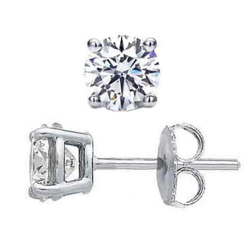 Echt Diamanten Dames Oorknopjes 1,50 Karaat 14K Witgoud
