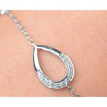 Afbeelding in Gallery-weergave laden, Echt Diamanten Damesarmband 1,50 karaat Peervorm Witgouden Sieraden Nieuw - harrychadent.nl
