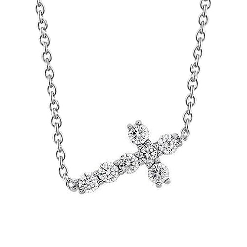 Echt Diamanten Kruis Ketting