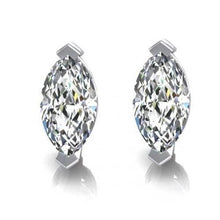 Afbeelding in Gallery-weergave laden, Echt Diamanten Studs Oorbel 1 Karaat Marquise Cut Witgoud 14K
