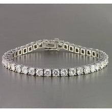 Afbeelding in Gallery-weergave laden, Echt Diamanten Tennisarmband 10 Karaat Witgoud Nieuw
