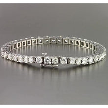 Afbeelding in Gallery-weergave laden, Echt Diamanten Tennisarmband 10 Karaat Witgoud Nieuw
