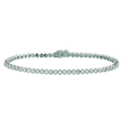 Echt Diamanten Tennisarmband 3 Karaat 14K Witgoud