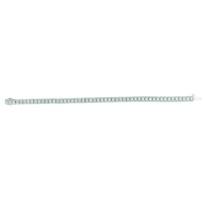 Echt Diamanten Tennisarmband 5,10 Karaat 14K Witgoud