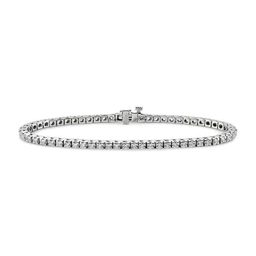Echt Diamanten Tennisarmband Voor Dames