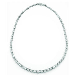 Natuurlijke Diamanten Tennis Collier 10.35 Karaat 14K Witgoud Dames Sieraden