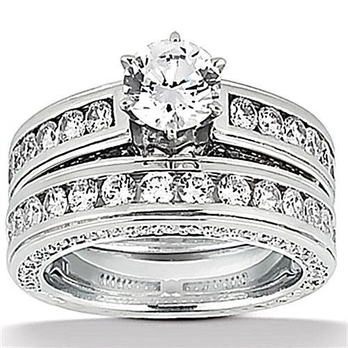 Echt Diamanten Verlovingsband Set 3.50 karaat Gouden Ring - harrychadent.nl