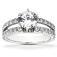 Afbeelding in Gallery-weergave laden, Echt Diamanten Verlovingsring Split Shank Prong Setting 2,50 Karaat WG 14K
