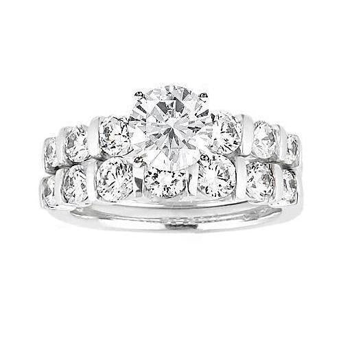 Echt Diamanten Witgouden Verlovingsset 2,26 Karaat Witgoud 14K - harrychadent.nl