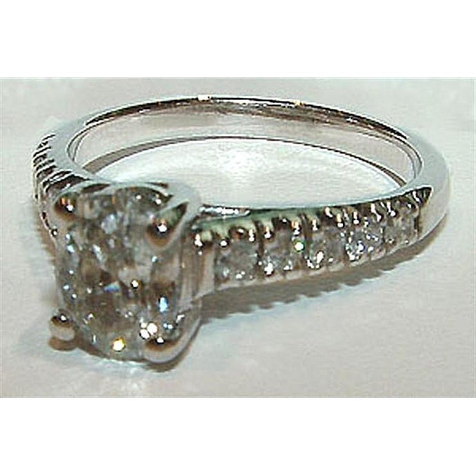 Echt Diamond Solitaire Verlovingsring Voor Dames Wit Goud 1,51 Karaat