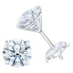 Gecertificeerde Natuurlijke Echte (Niet Labgekweekt) Diamanten Oorknopjes 3 Karaat Dames Witgoud Sieraden Sprankelend