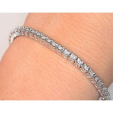 Afbeelding in Gallery-weergave laden, Echt Diamond Tennis Armband Prong Set 5 Karaat F Vs1 Dames Sieraden - harrychadent.nl
