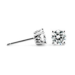 Natuurlijke uit de aarde gewonnen diamanten dames oorknopjes 2 karaat
