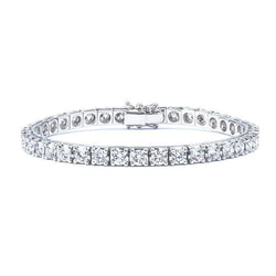 Ronde Natuurlijke uit de aarde gewonnen Diamanten Damesarmband