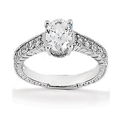 Echte 1.26 karaat Diamanten Ring Vintage Stijl Vrouwen Sieraden