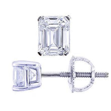 Afbeelding in Gallery-weergave laden, GIA-gecertificeerd Echte 1.60 Ct Emerald Cut Diamant Stud oorbel Vrouwen Witgouden Sieraden
