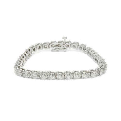 10.50 Karaat Rond uit de aarde gewonnen Diamanten Armband Witgouden Sieraden Sprankelend