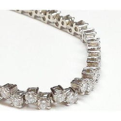 11.5 Karaat Rond Geslepen Natuurlijke Diamanten Tennisarmband Witgoud Fijne Sieraden