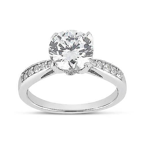Echte 1,75 ct Ronde Diamanten Trouwring Witgoud