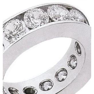 Echte 3.60 karaat Diamanten Eeuwigheid Trouwring Wit Goud 14K - harrychadent.nl