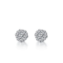 Afbeelding in Gallery-weergave laden, Echte 4.50 ct Prachtige Oorknopjes Halo Briljant Geslepen Diamanten Goud Wit - harrychadent.nl
