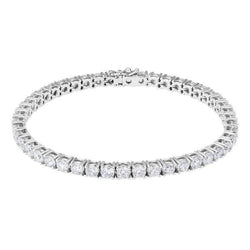 Echte 5,40 karaat Briljant Geslepen Diamanten Tennisarmband Wit Goud 14K