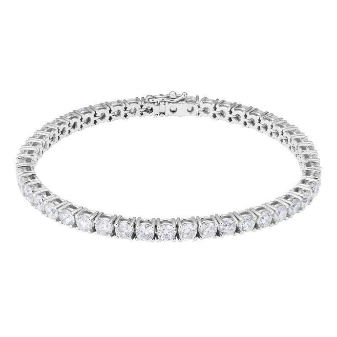 Echte 5,40 karaat Briljant Geslepen Diamanten Tennisarmband Wit Goud 14K - harrychadent.nl