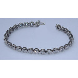 Echte 5,60 karaat Diamanten Tennisarmband Versus Volledige Ring